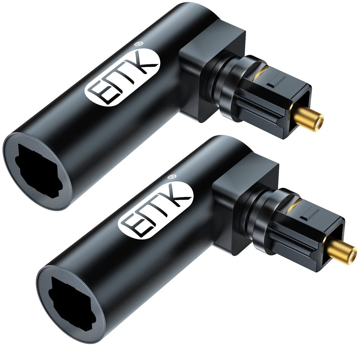 Solidchoice - Optische Audio Adapter 90° Toslink Kabel Adapter
