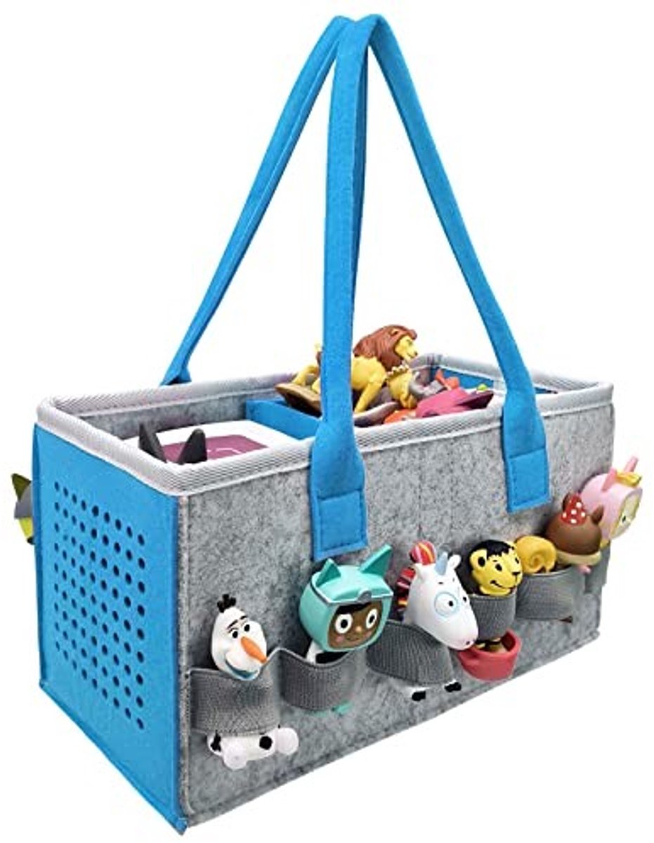 Solidchoice - Tote Bag voor Toniebox met Ruimte voor 20-30 Tonie Digitale Poppen (Donkerblauw)