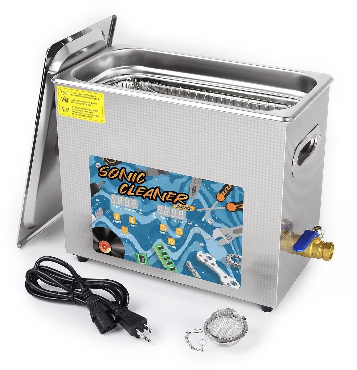 Solidchoice - Ultrasonic Cleaner 600ml met Digitale Timer voor Juwelen en Brillen
