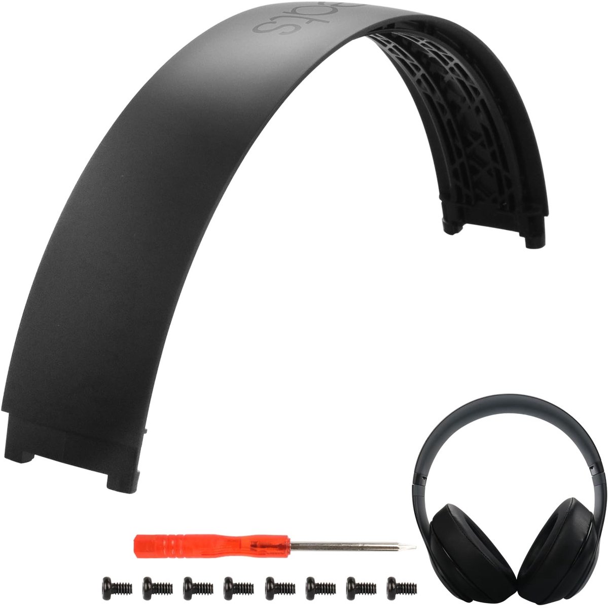 Solidchoice - Hoofdband Vervangingsset voor Hoofdtelefoon Zwart