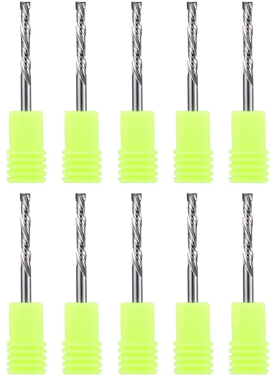 Solidchoice - 1/8 Inch Compressie Cutter Set voor CNC Bewerking, 10 Stuks