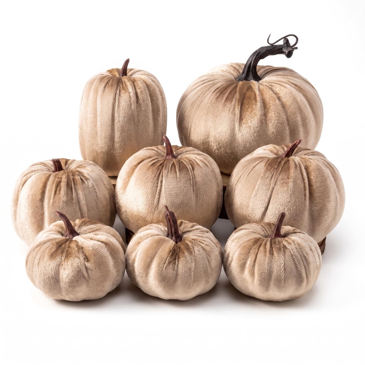 Solidchoice - Set van 8 Kunstpompoenen voor Halloween Decoratie