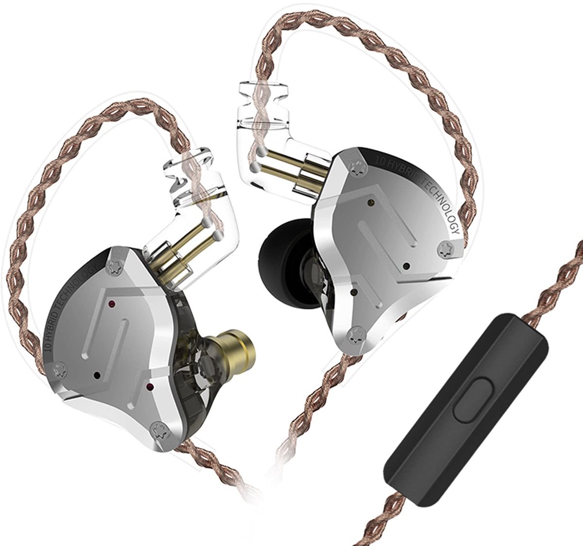 Solidchoice - In-Ear Hoofdtelefoon met 4BA + 1DD Drivers en Afneembare Kabel