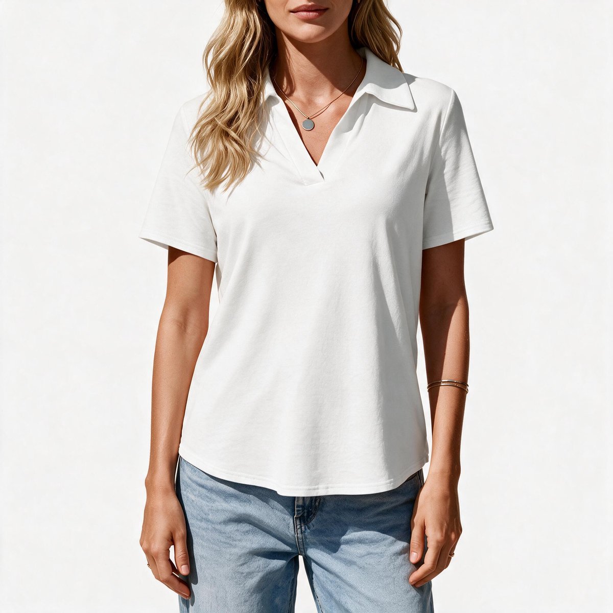 Imily Bela Dames Polo Shirt met Korte Mouwen