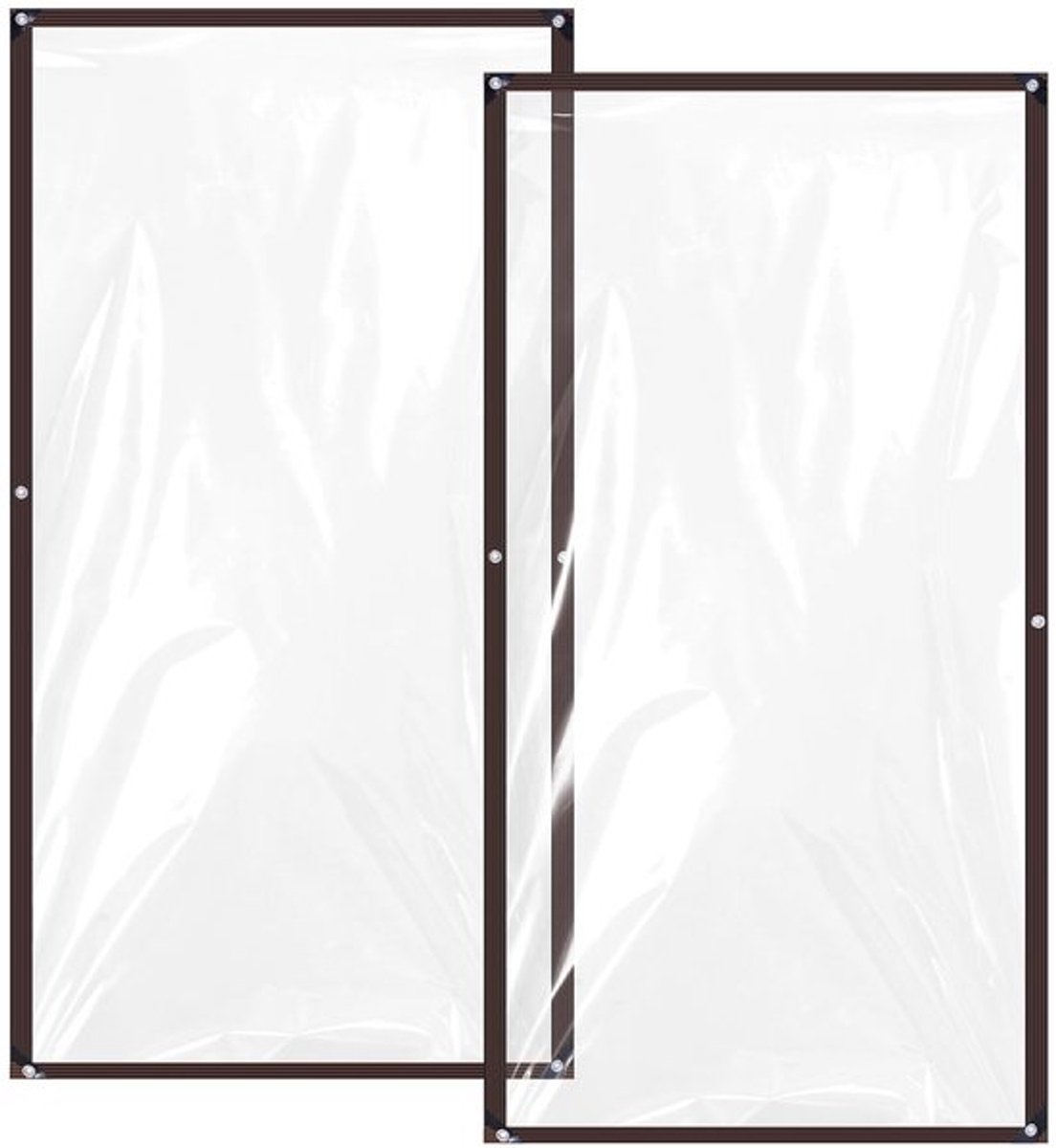 Afdekzeil Transparant - Afdekhoes - Robuust PE - 2 m x 1 m - Waterdicht - Bescherming tegen Regen/Sneeuw/Wind - Tuinzeil