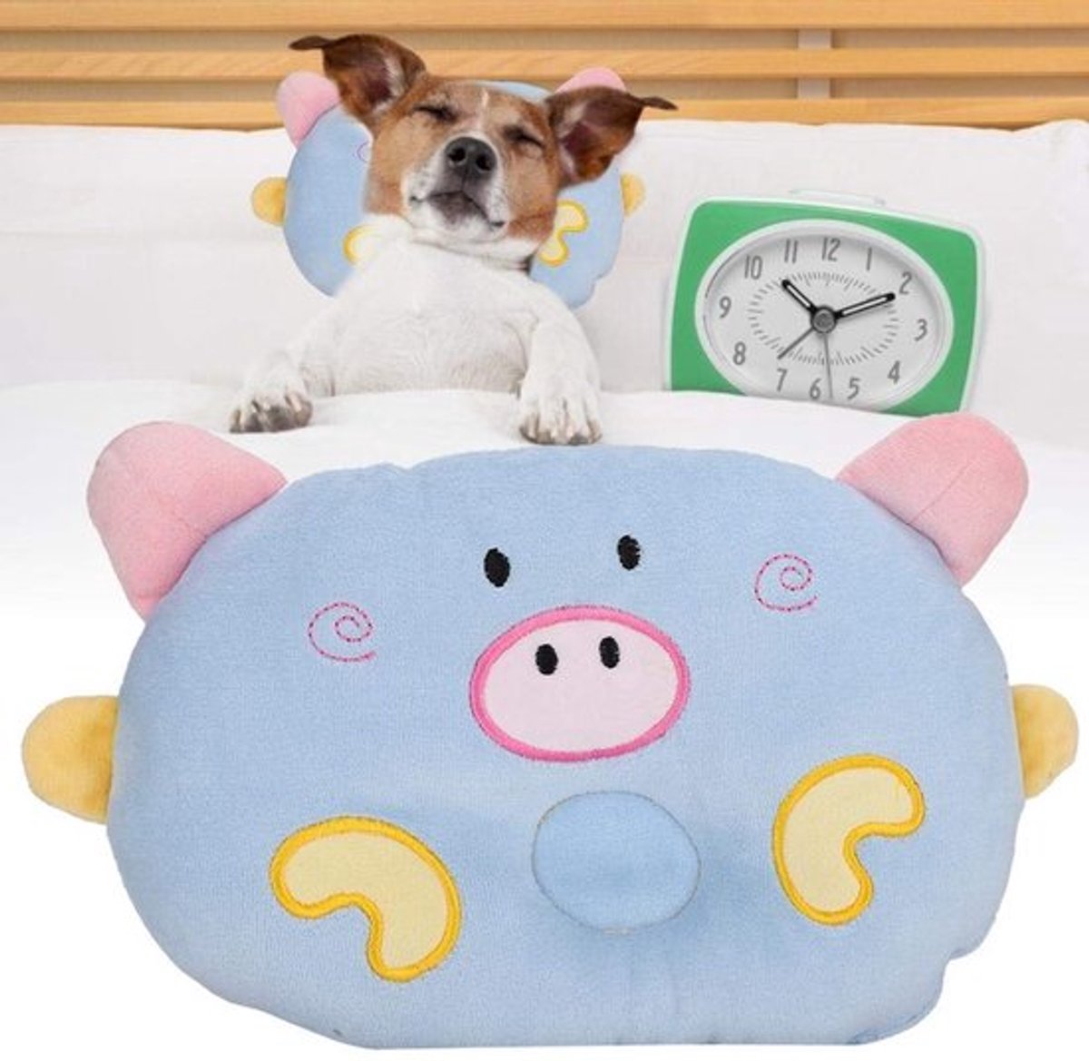 Kussen Zacht voor Huisdieren - Cartoon Varken - Huidvriendelijk - Slijtvast Materiaal - Ideaal voor Katten/Honden - 3 Kleuren - Huisdierbed