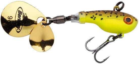 Pulse Spintail Aas voor Zoetwater - 7,5 cm - 28 g - Bruin Chartreuse — afbeelding 2