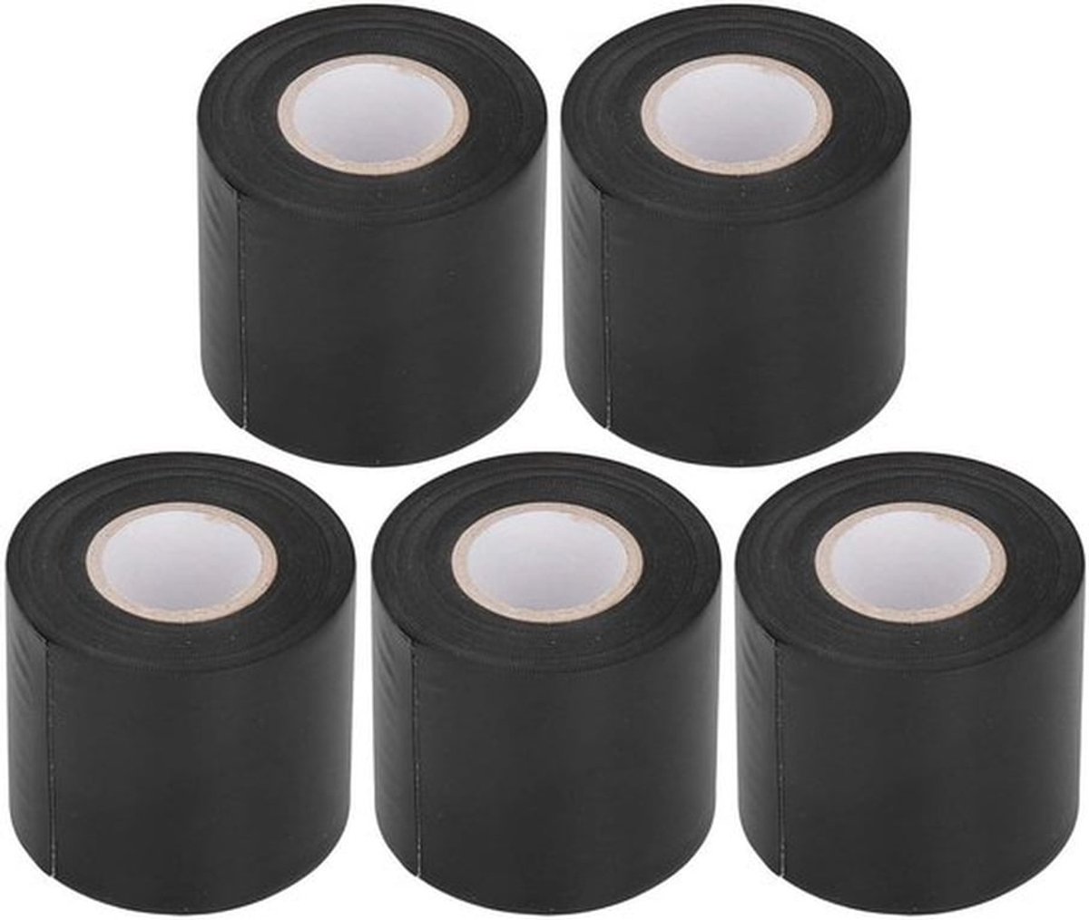 Airconditioningslang 5 Stuks - Plakbandhouder - Oliebestendig PVC - 6 cm Breedte - Vlamvertragend - Lichtgewicht en Draagbaar - Plakband