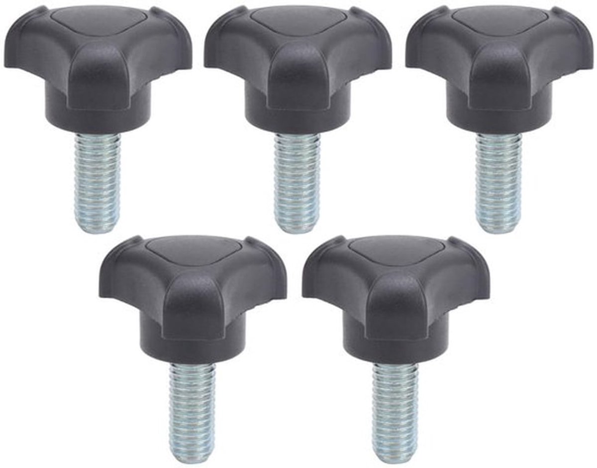 Handgrepen Driehoekig - 5 Stuks - M10 - ABS-Kunststof - Schroeven 25 mm - Ergonomisch Ontwerp
