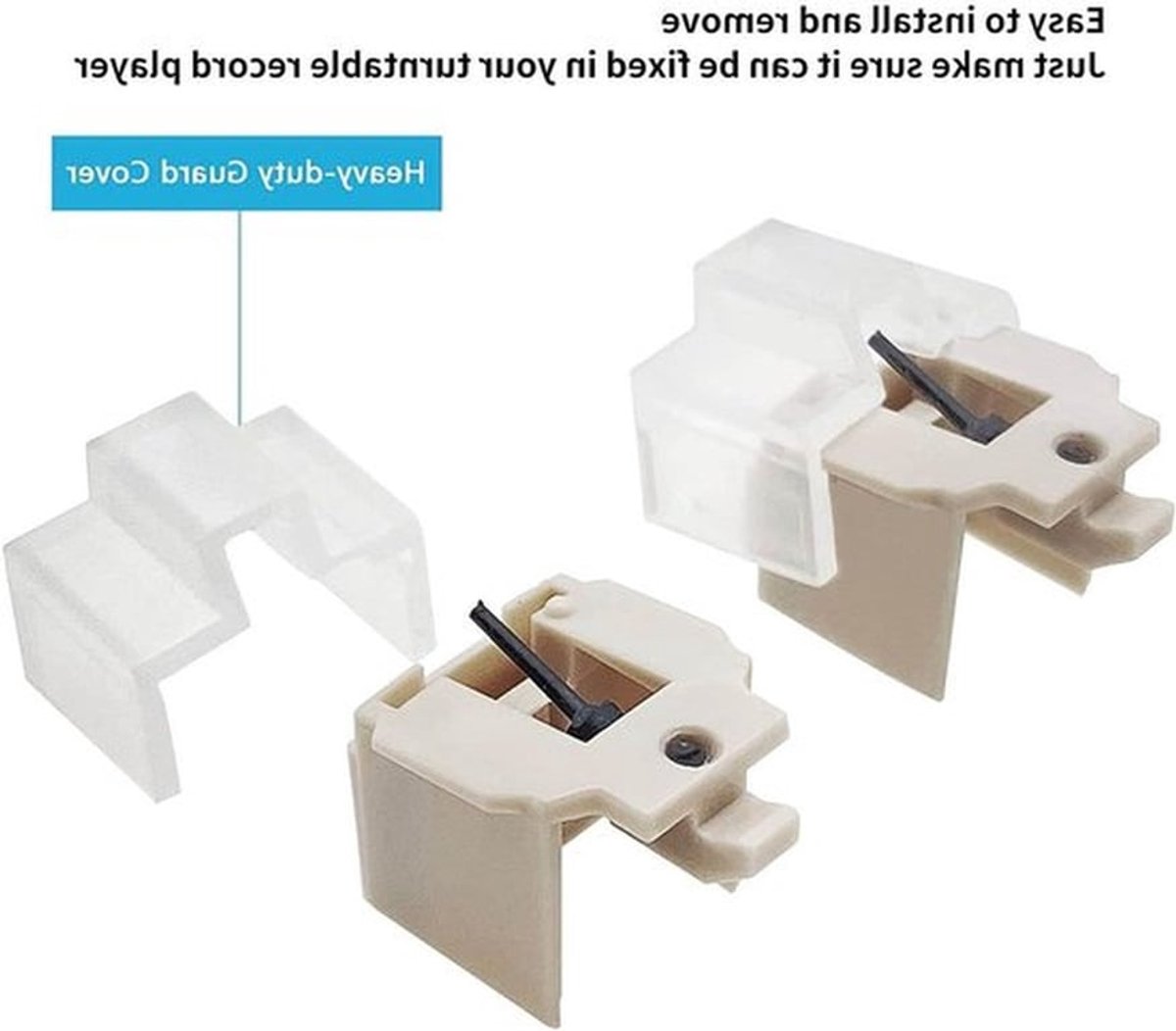 Vervangnaald voor draaitafel met schoonmaakborstel, compatibel met AT LP60, PL300 en LP60XBT USB, ideaal voor optimale geluidskwaliteit en vinylonderhoud