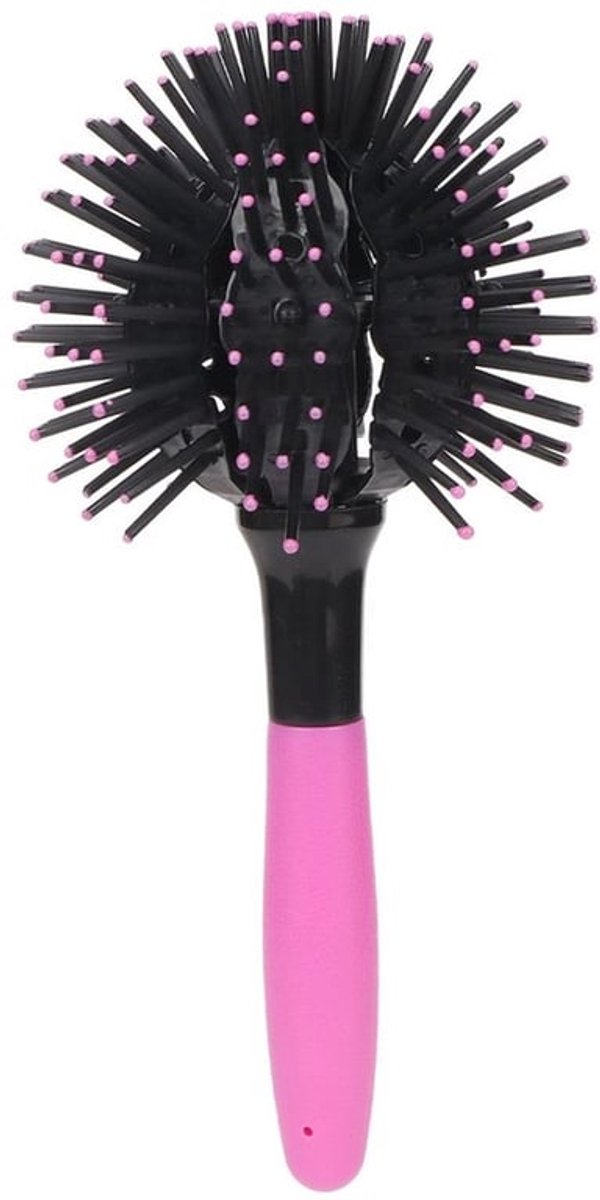 Haarkam 360 Graden - Ronde Balhaarkam - Hittebestendig - TPE - Voor Nat/Droog Haar - Massage Hoofdhuid - 215 x 105 mm - Haarborstel