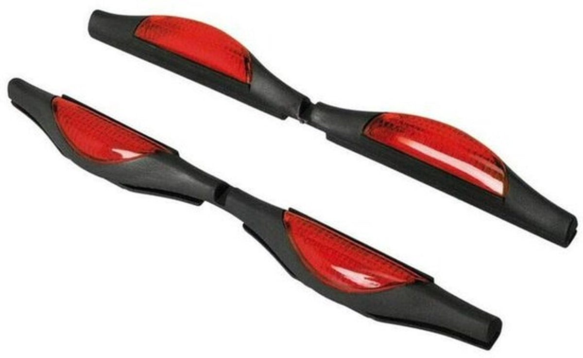 Deurrandreflectoren - Autodeurbeschermingsstrips - Beschermfolie - PVC - 4 Stuks - Rood - Effectieve bescherming tegen krassen - Autodeurbescherming