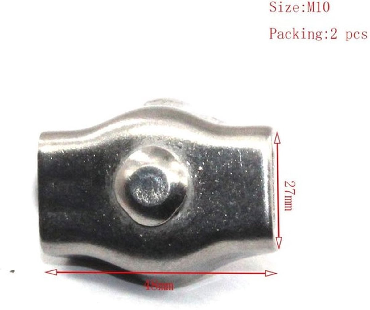 Kabelklem M10 - Enkele Clip - 304 Roestvrij Staal - 2 Stuks - Antiroest - Duurzaam en Veilig - Draadklem