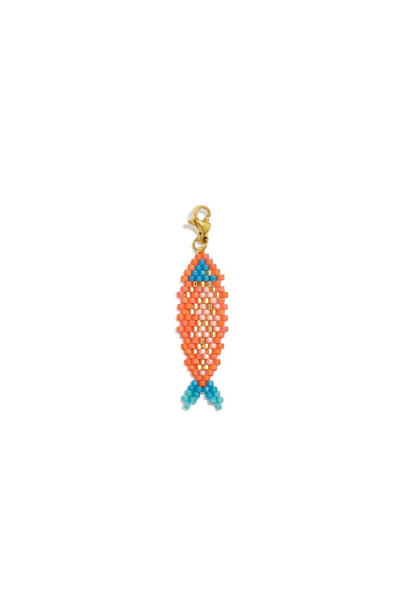 Lilli June - Vis Bedel - Glas & Stainless Steel - - Oranje