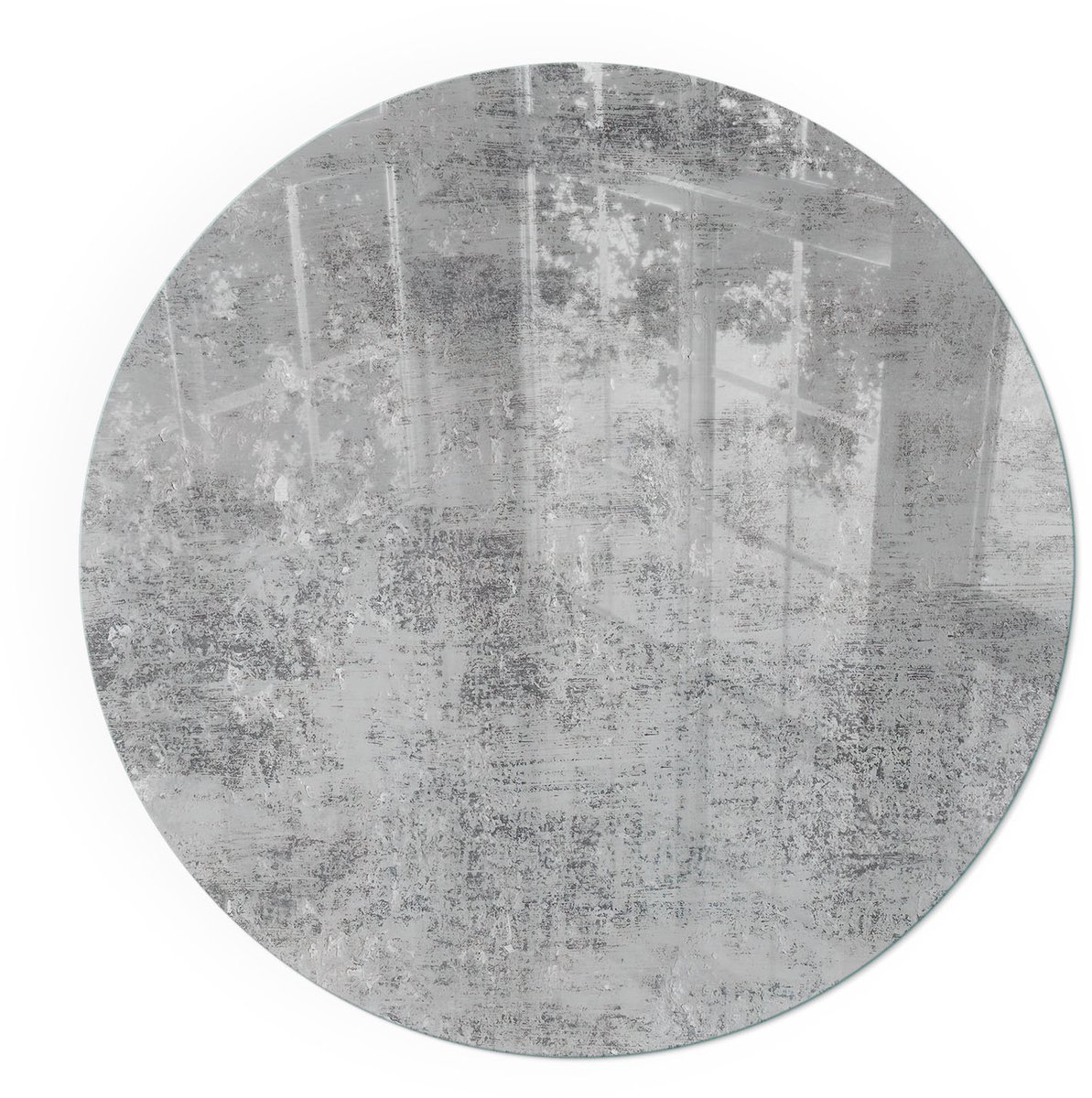 ArtPrintCavePlaat onder houtkachel - 60x60cm - Vloerplaat voor kachel - Kachel vloerplaat Grijs - Vloerplaat openhaard