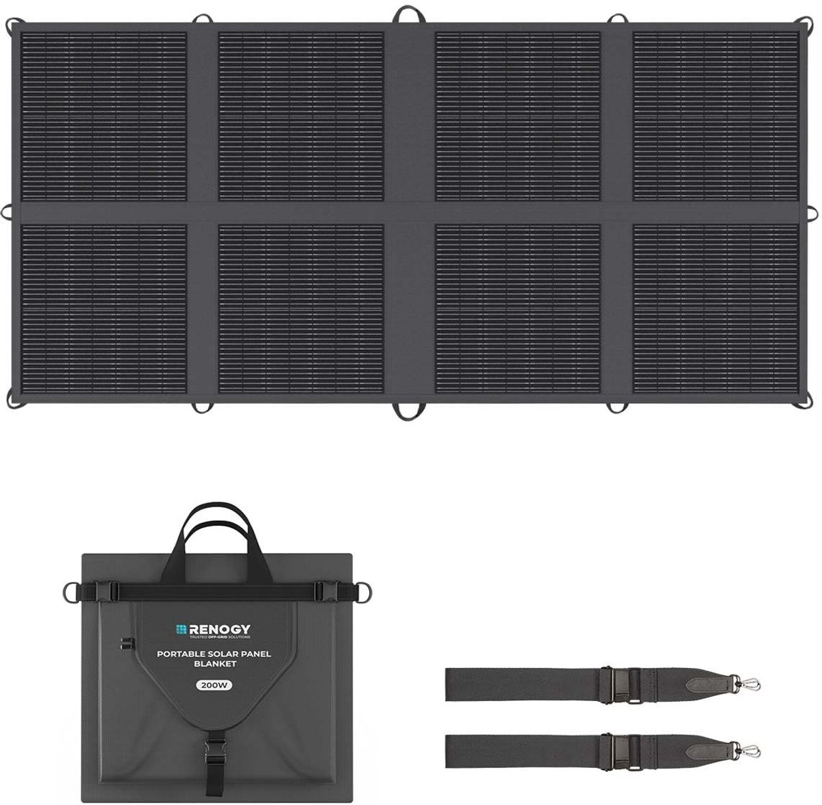 Solidchoice - 200W Vouwbaar Zonnepaneel met Hoogwaardige N-Type Cellen voor Buiten