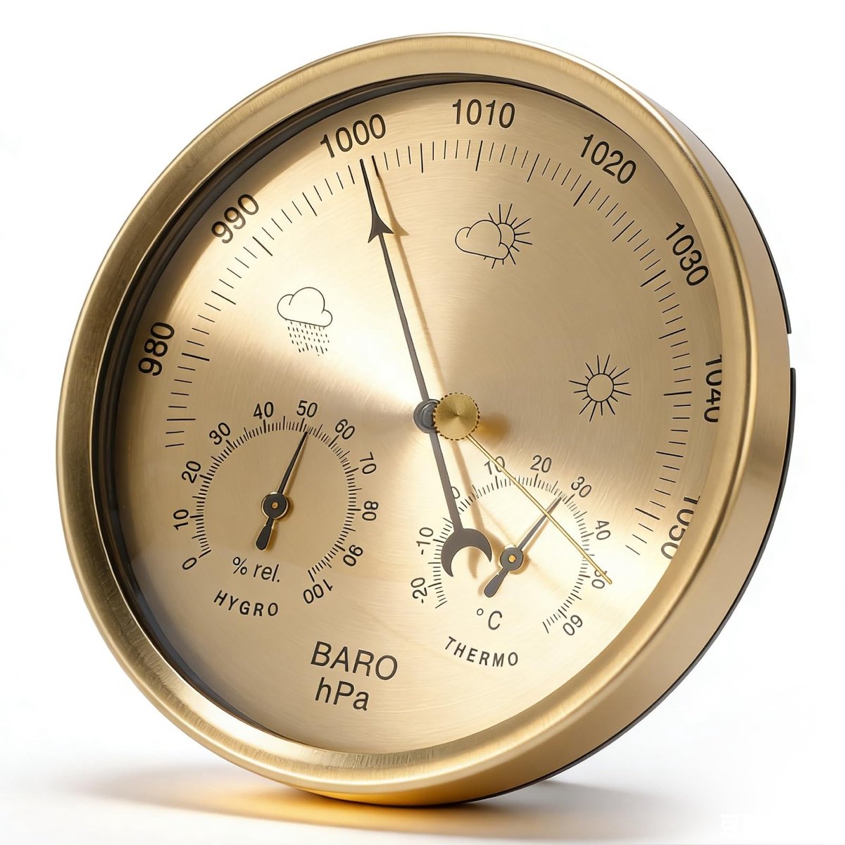 Solidchoice - 3-in-1 Weerstation met Barometer, Hygrometer en Temperatuurmeter