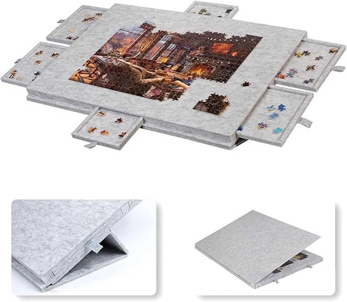 Solidchoice - Kantelbaar Puzzelbord met Standaard voor 1000 Stukjes