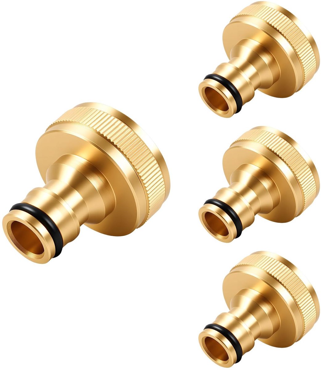 Solidchoice - Messing Kraanadapter Set voor Tuin en Irrigatie