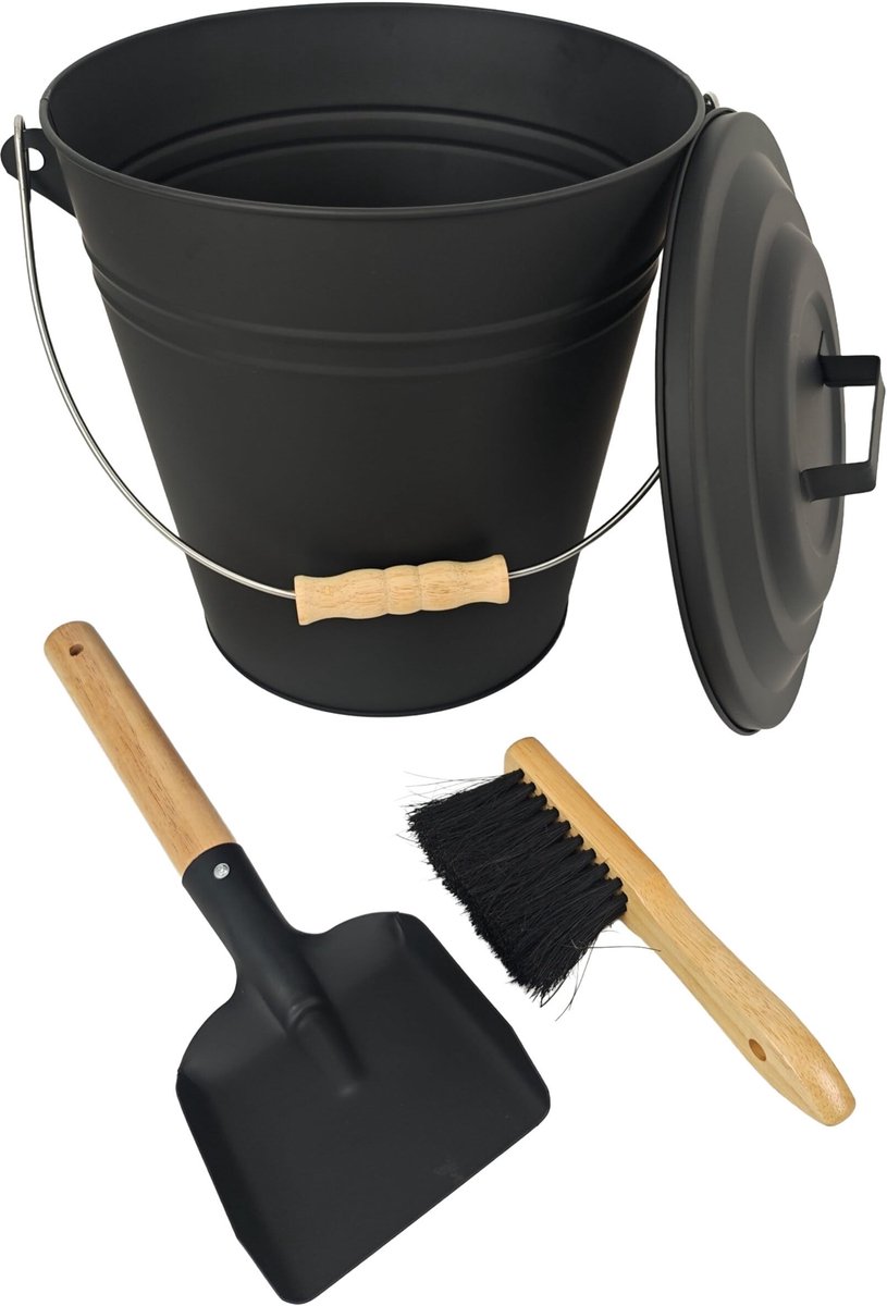 Solidchoice - Asemmer met Deksel en Accessoires voor Haard