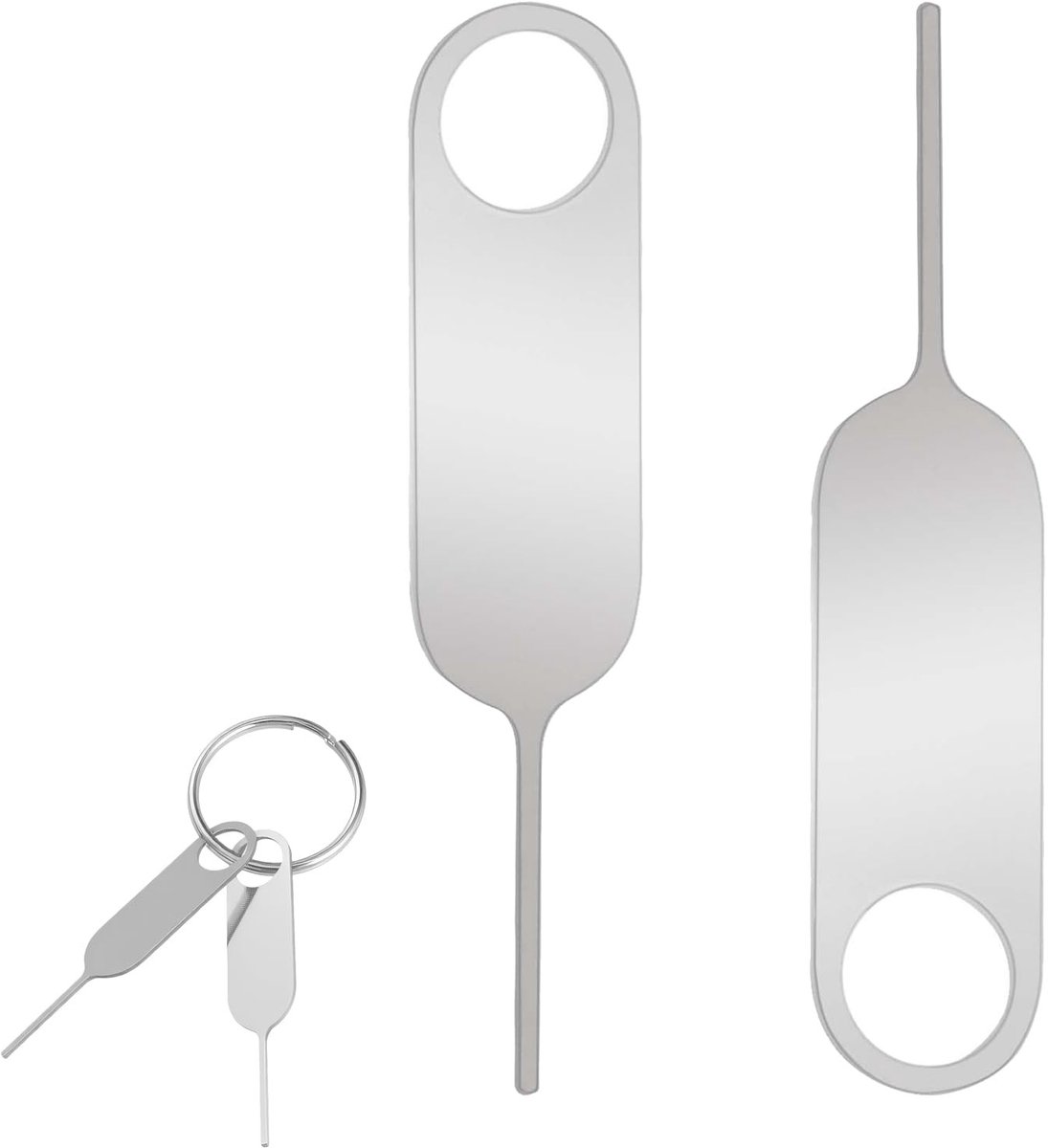 Solidchoice - 2 Stuks Simkaartnaald en Adapter Set - Universele Uitwerpstiften