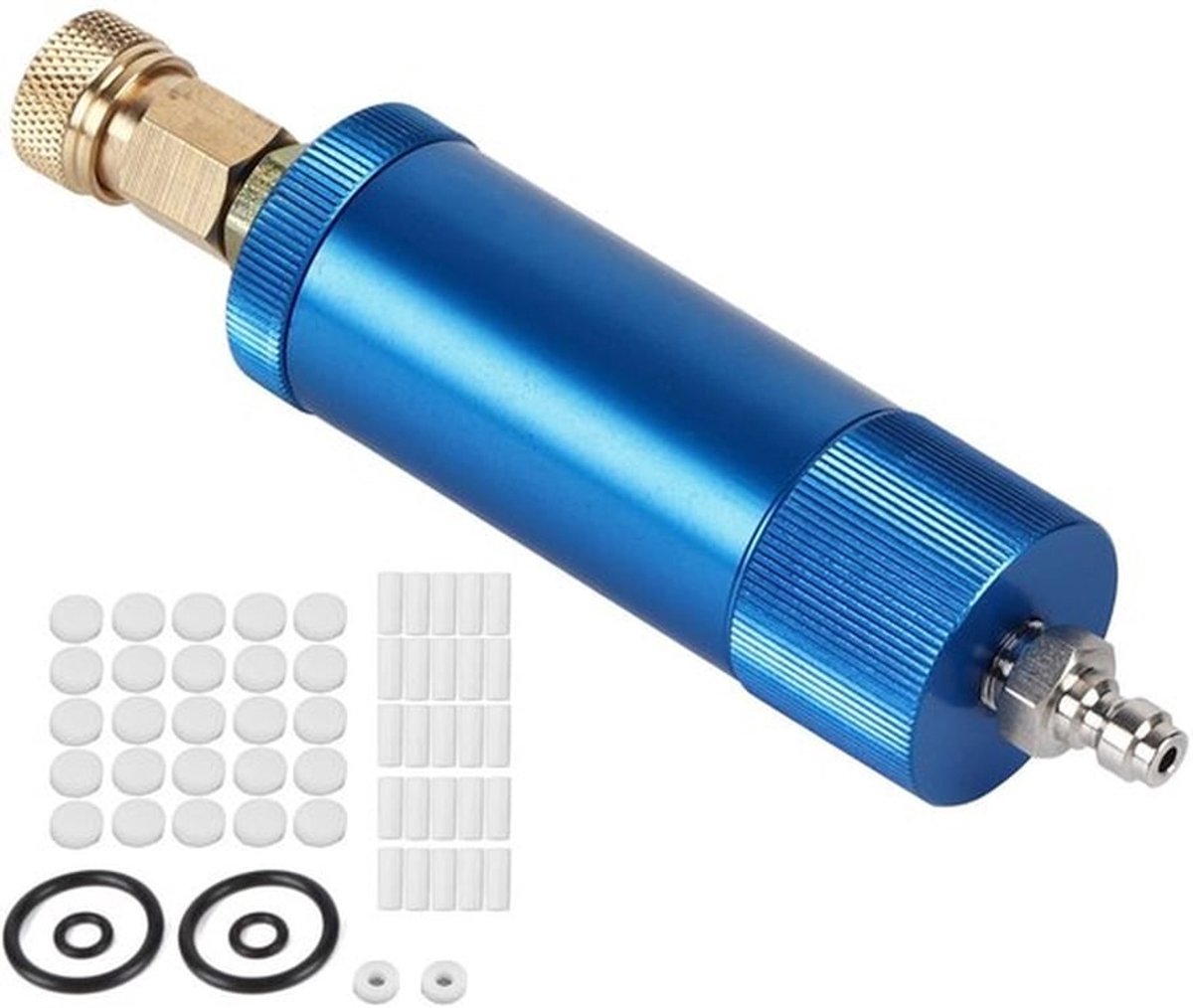 Oliewaterafscheider - PCP-filter - Luchtcompressor - Regulator - Aluminiumlegering - 8 mm Draadmaat - 0-40 mpa Drukbestendig - Luchtfilter
