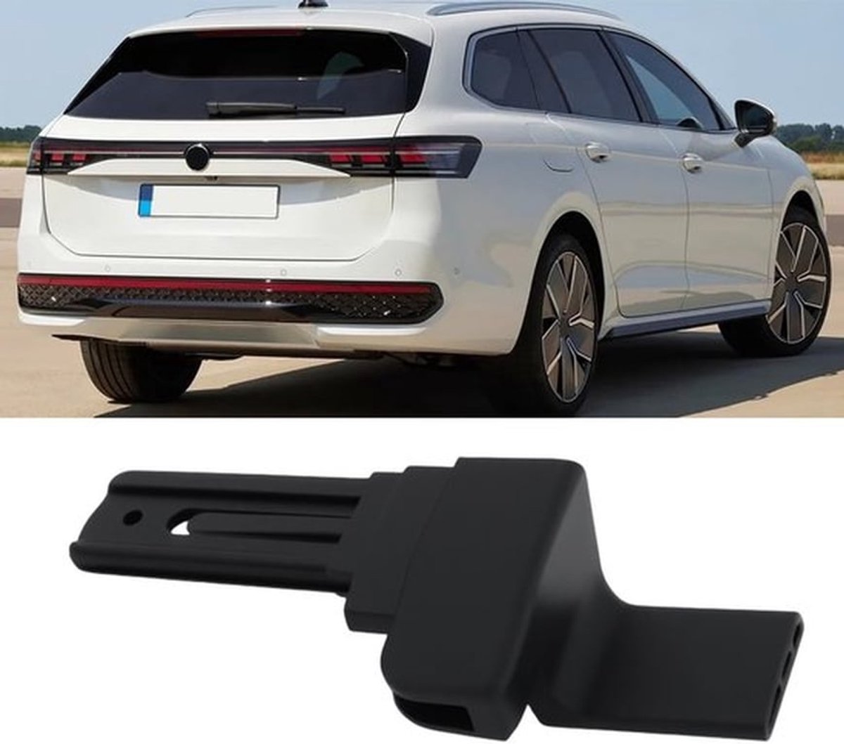 Laadvak Cover Kunststof - Rolgordijn - Bagageklemmen - Compatibel met Passat Variant 2014-2025 - Stabiel Fixerend Effect - Zwart - Bagageklep