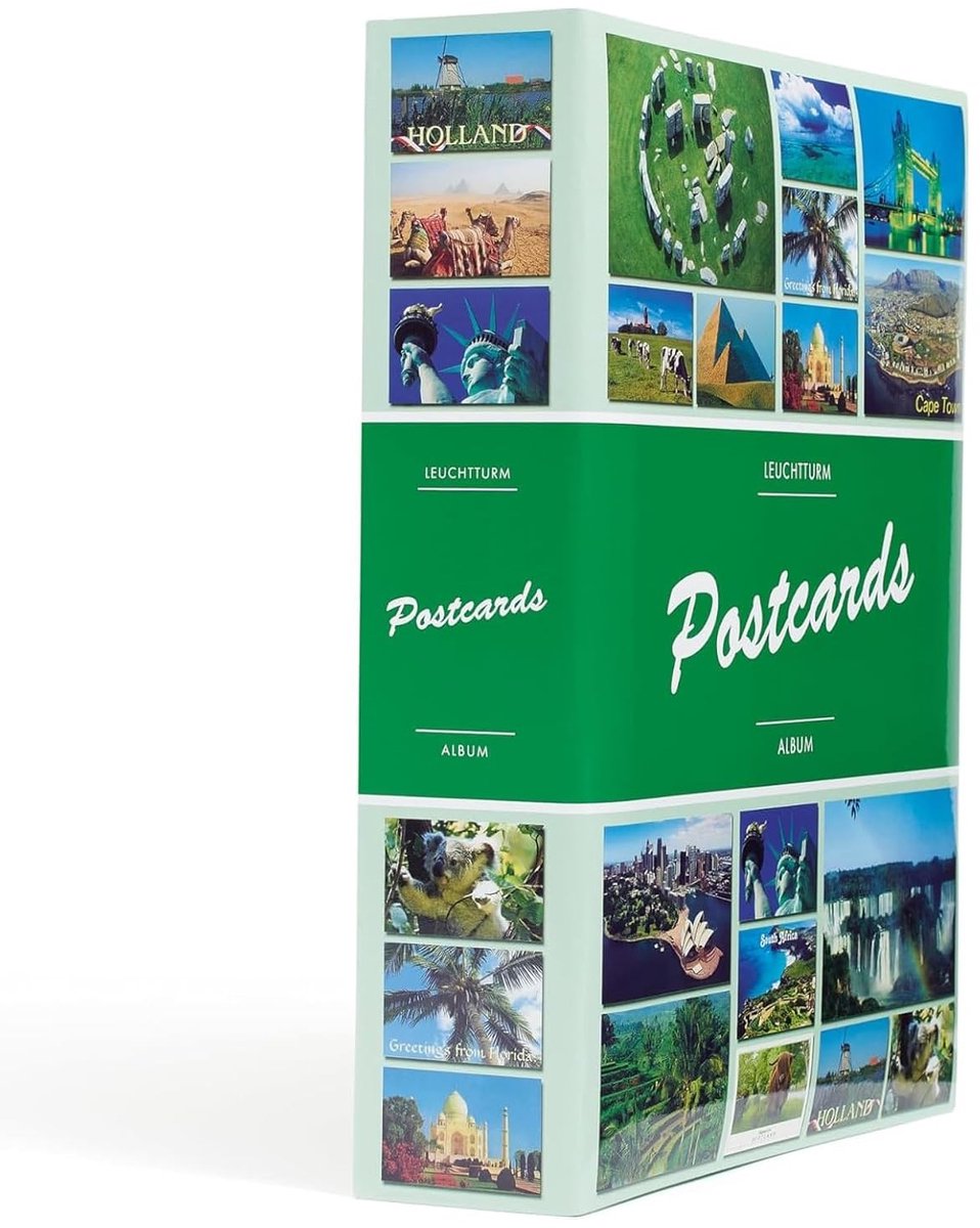 Postcard Album - Geschikt voor 200 Postkaarten - Met 50 Vaste Hüllen - Voor Postkaartenliefhebbers