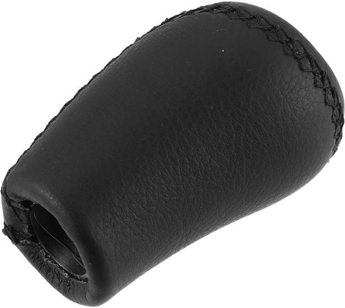 Versnellingspook Knop - Ergonomisch Ontwerp - Zwart - Kunstleder/Kunststof - 7.2x4.6cm - Gat Diameter 17mm