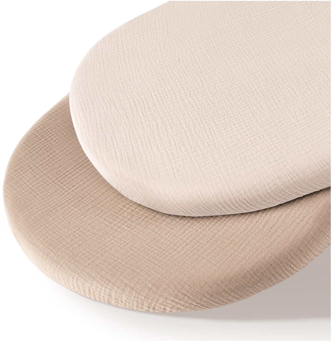 Wieg hoeslaken set van 2 stuks - ademend mousseline katoen - afneembaar wasbaar buitenhoes - geschikt voor babywieg matras - 32 * 17 inchStijl 22