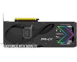 PNY NVIDIA GeForce RTX 5070TI ARGB Gaming OC - Videokaart - 16GB - GDDR7 - PCIe 5.0 - 1x HDMI 2.1b - 3x DisplayPort 2.1a