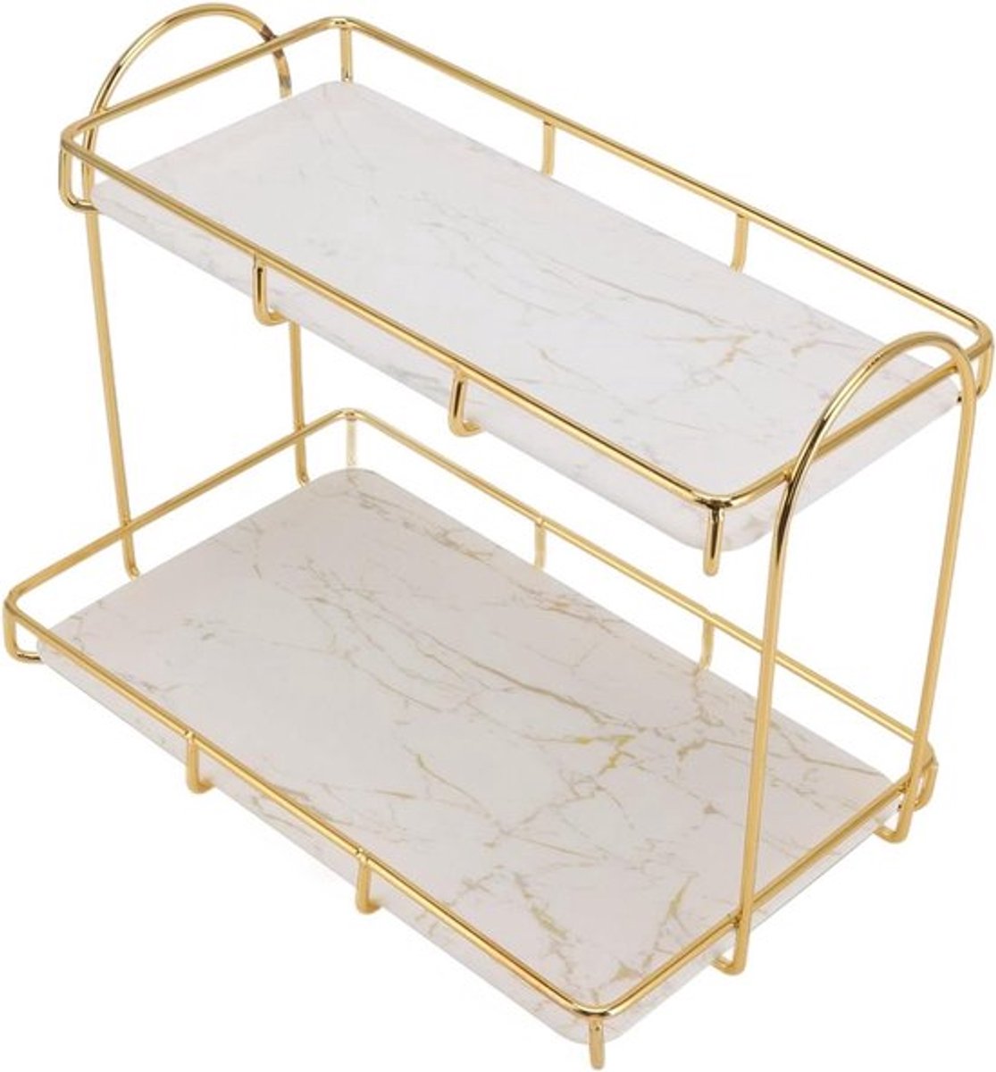 Badkamer en Make-up Organizer - Cosmetica Opslag voor Aanrecht - Ruimtebesparend Display Rack met Lades - Ijdelheid Organizer voor Keuken en Badkamer