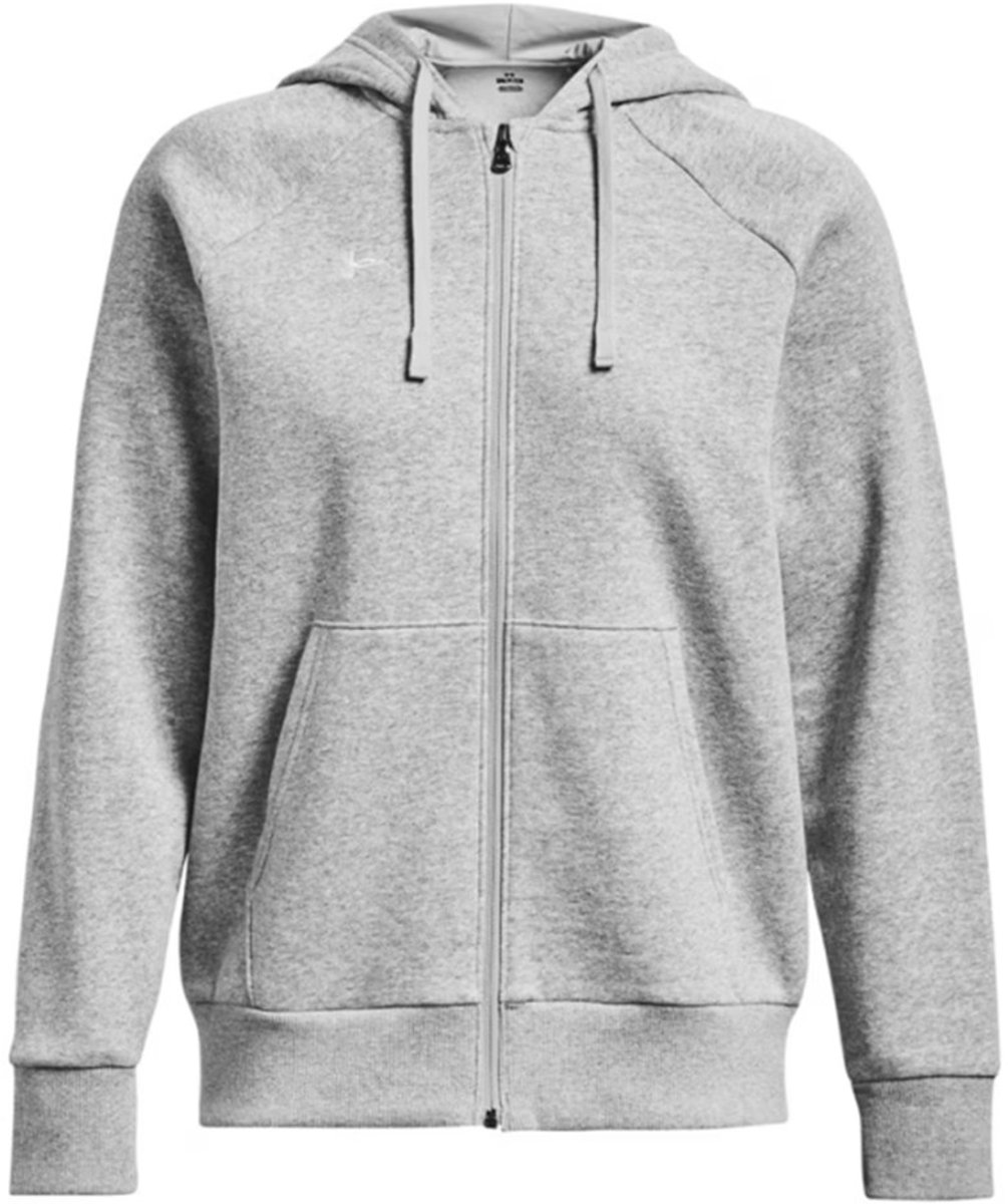 Under Armour, UA Rival Fleece FZ Hoodie 1379497-012, 1379497-012, Female, Gray Under Armour Rival Fleece Dames Hoodie met Ritssluiting Grijs 2XL (1379497-012)