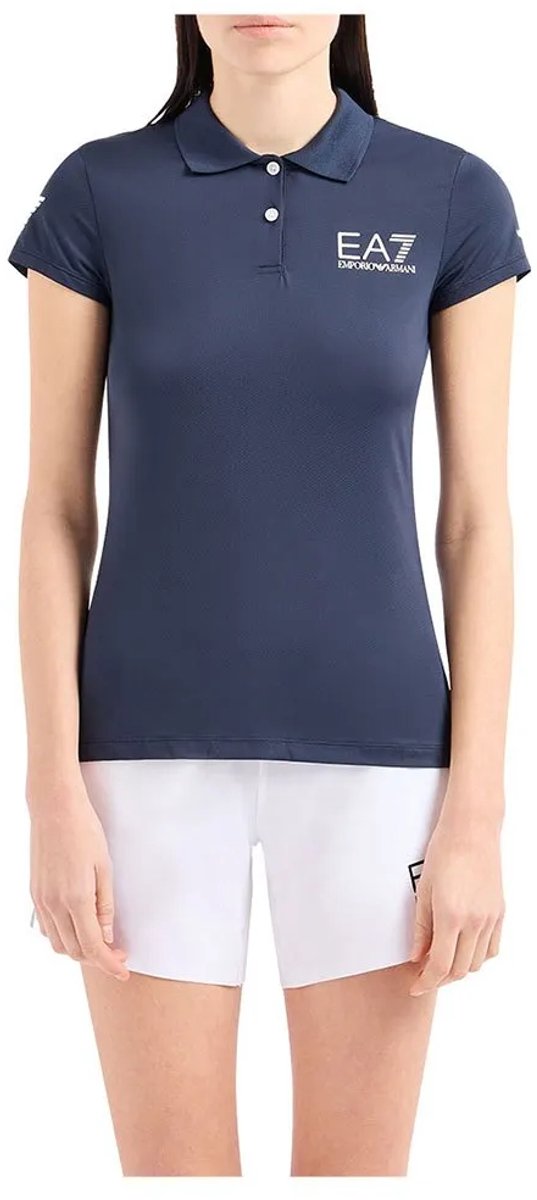Ea7 Emporio Armani 8ntf70_tjemz Korte Mouw Poloshirt Blauw S Vrouw