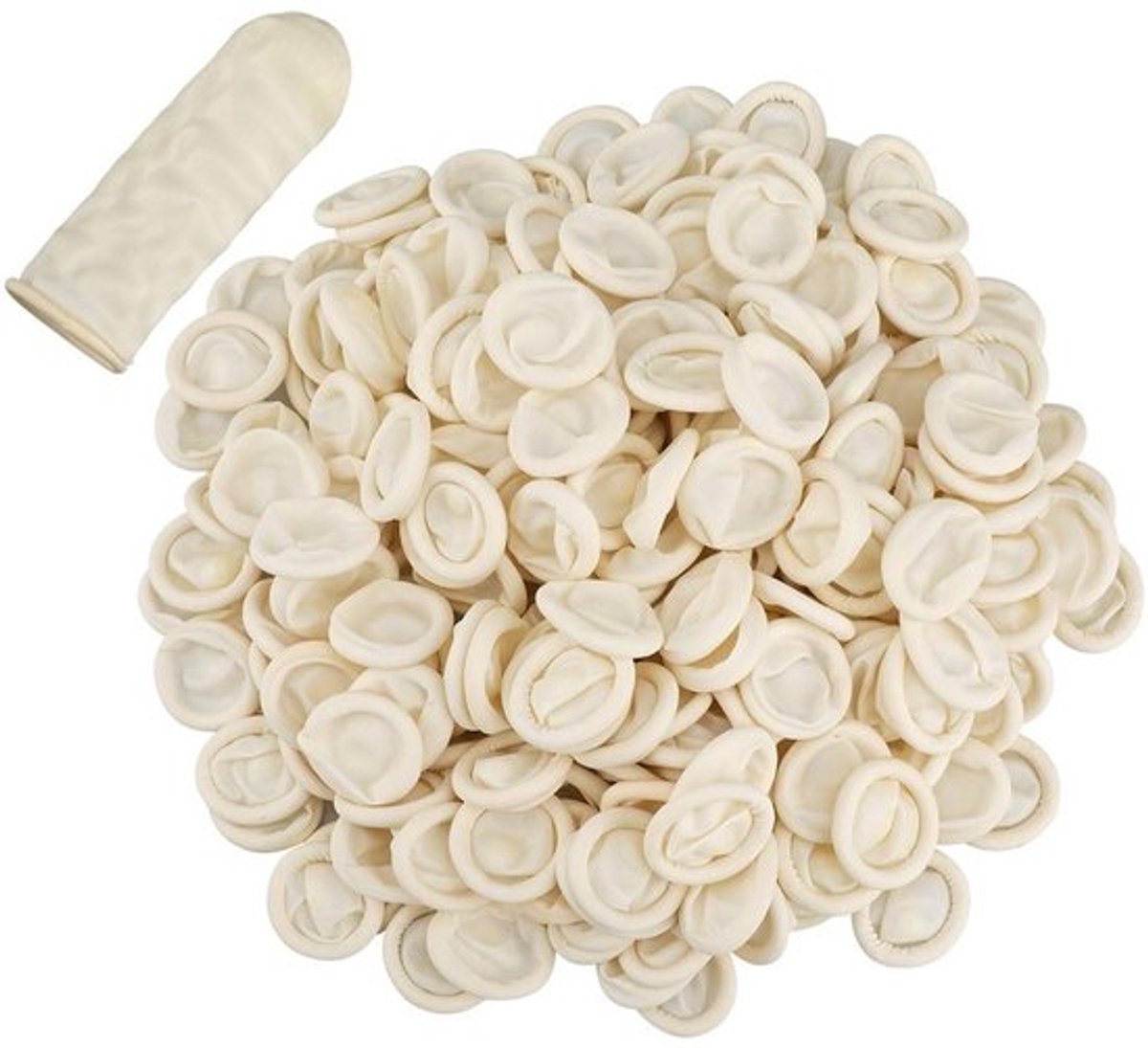 Pack van 200 Vingerbeschermers, Antistatische Vingerbeschermers, Latex Vingerbeschermers voor Cosmetica en Schoonheidstoepassingen