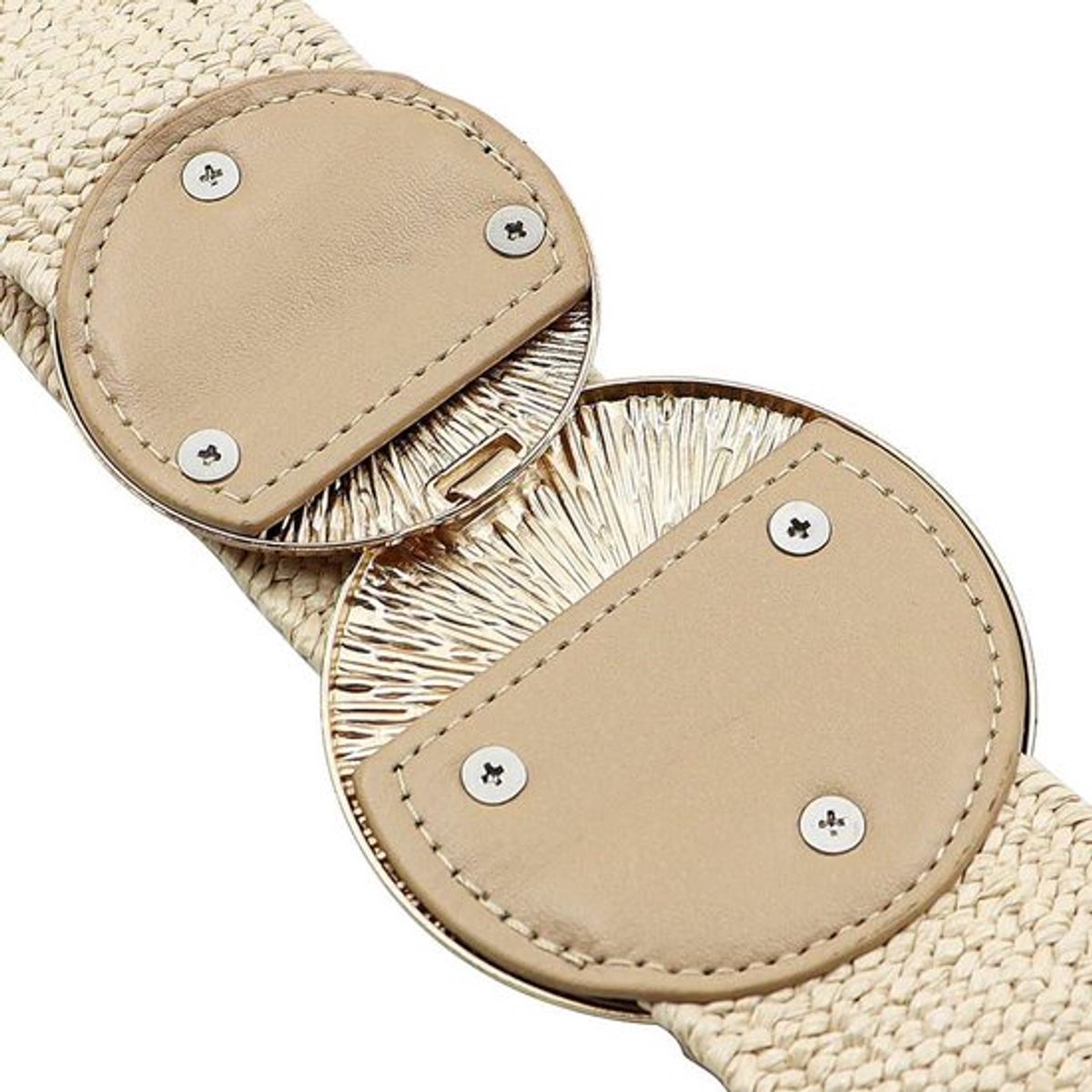 - Vintage Riemen - Dames - Elastisch - Brede Taille Riem - Rekbare - Cinch Gesp Riem - Tailleband - Decor - Jurken - Dames Bruiloft - Retro