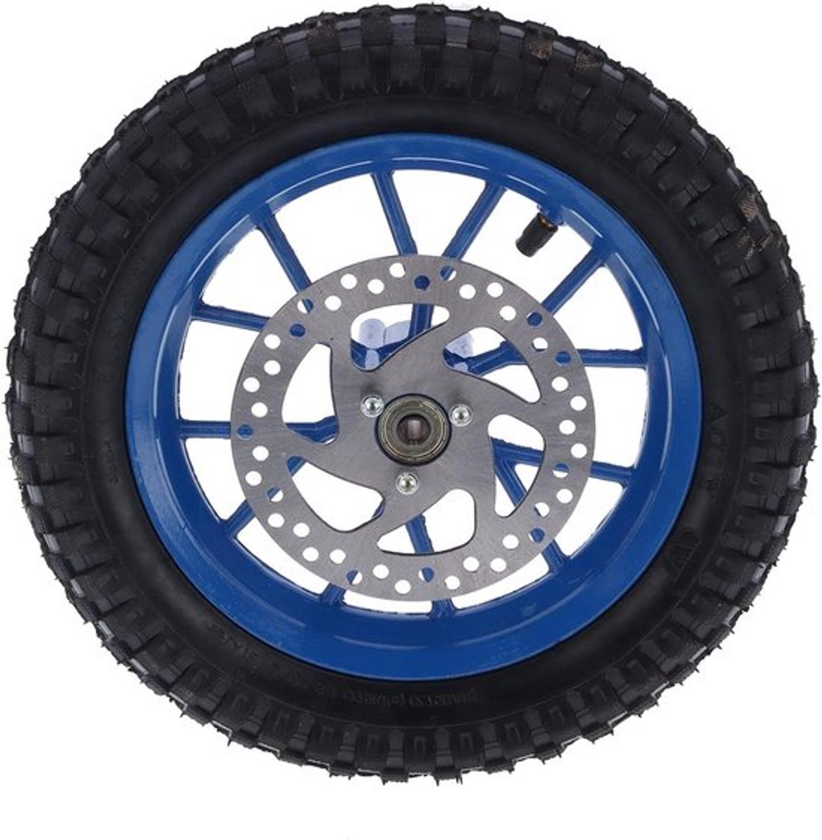 12,5 Inch Voorwielband en Velg, Rubberen Band + Metalen Velg - Mini-pocketfiets Voorwiel, Mini-crossmotor Geschikt - Blauw - Reserveonderdeel - Compatibel C-model.