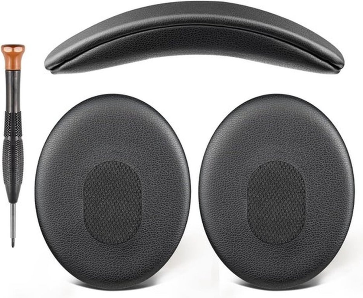 Vervangingsset Oorkussens en Hoofdband voor koptelefoon - Comfortabel en duurzaam - Zwart - Geschikt voor Bose QuietComfort 3 - Geluidsreductie - Langdurig gebruik