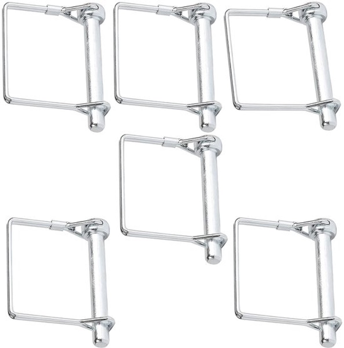 6 x 55 mm Koppelpunt, Lock Bolt, Rechthoekige Splint, Bevestigingsmiddelen voor Boerderijtrailer, Tuin en Landbouwtoepassingen
