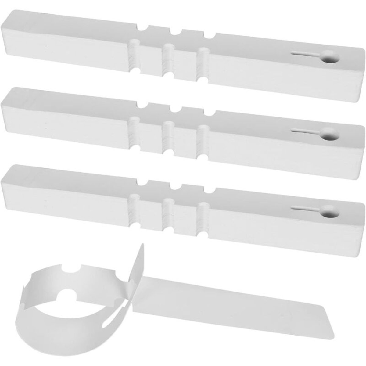 300 plantenlabels (wit), PVC hangende tuinlabels, wikkellabels, kwekerijlabels
