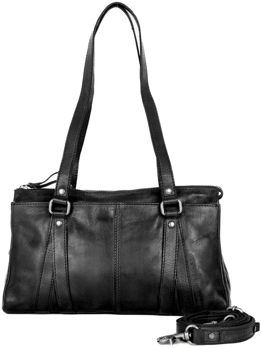 Leren Handtas - Christabelle - Zwart