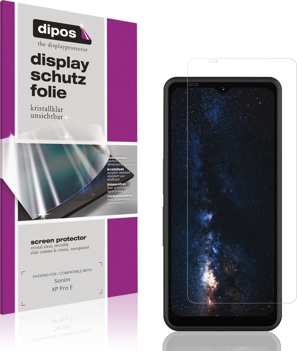 dipos – 4x Beschermfolie geschikt voor Sonim XP Pro E | Krasbestendige & heldere Screenprotector Ultra-Thin