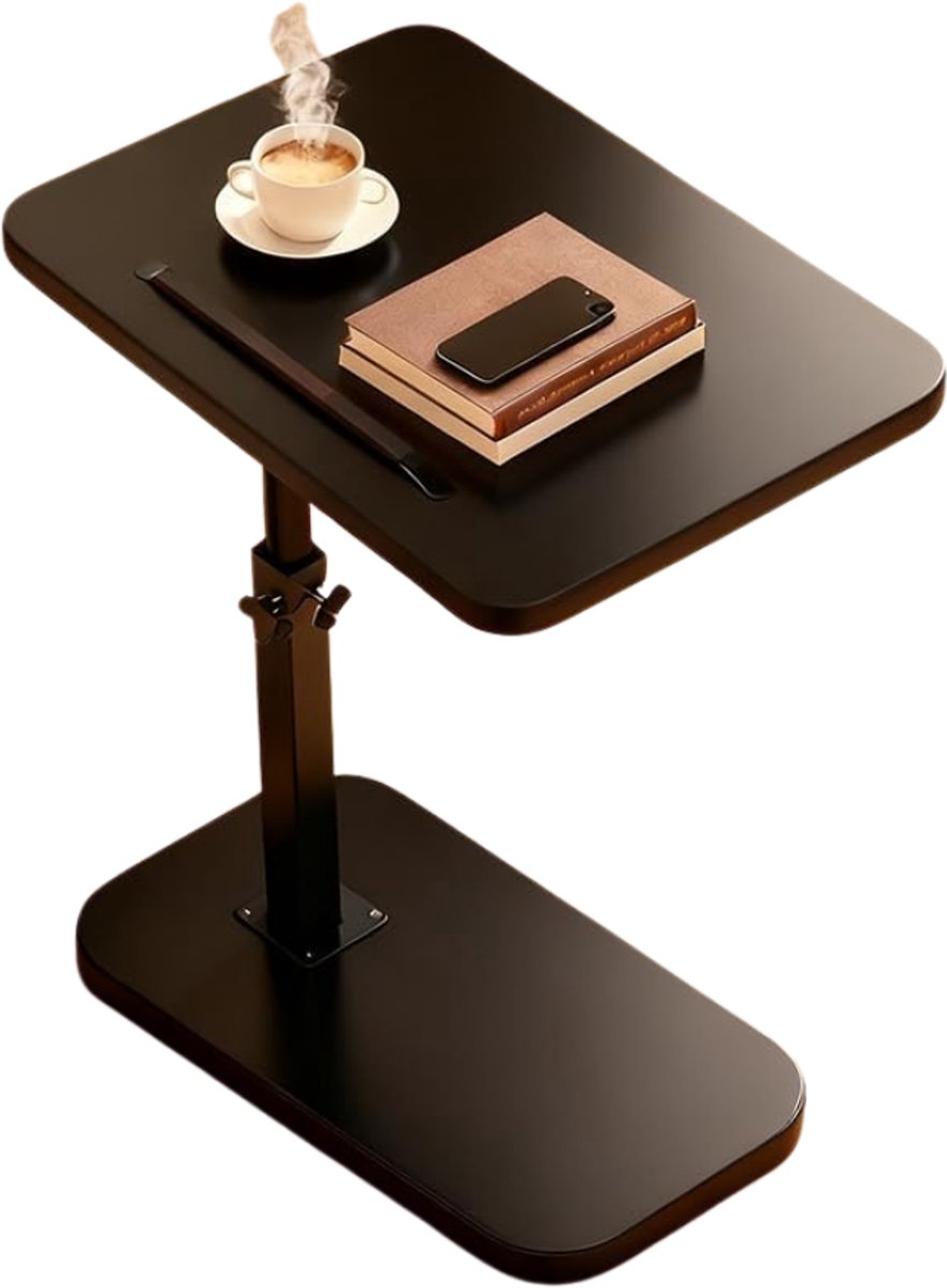 Zavio® Bijzettafel Verstelbaar - C-vorm Tafel - Ontspannen Zitten