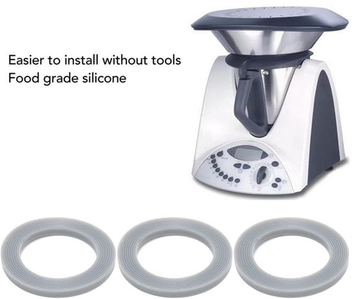Siliconen Blender Beschermring - 5 Stuks - Waterdichte Afdichtingen - Gemakkelijk te Installeren - Vervangende Onderdelen - Geschikt voor...