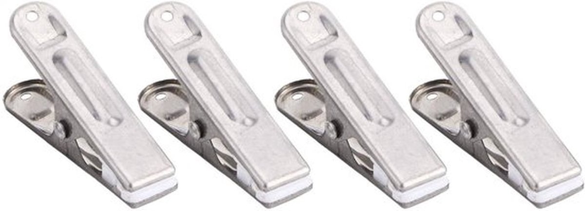 Kledingklemmen Roestvrij staal - Sterke Klemkracht - Houten/Kunststof Wasknijpers - Kledingclips - Organisatiehulp - Duurzaam en Lichtgewicht