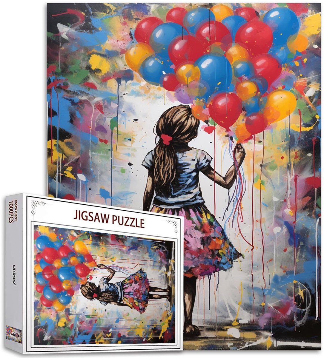 Solidchoice - Graffiti Puzzel 1000 Stukken voor Volwassenen en Gezinnen