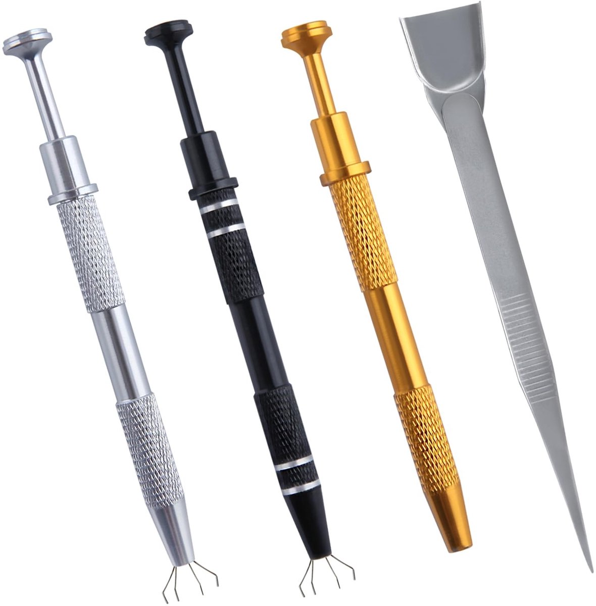 Solidchoice - 4 Stuks RVS Pincet voor Precisiewerk