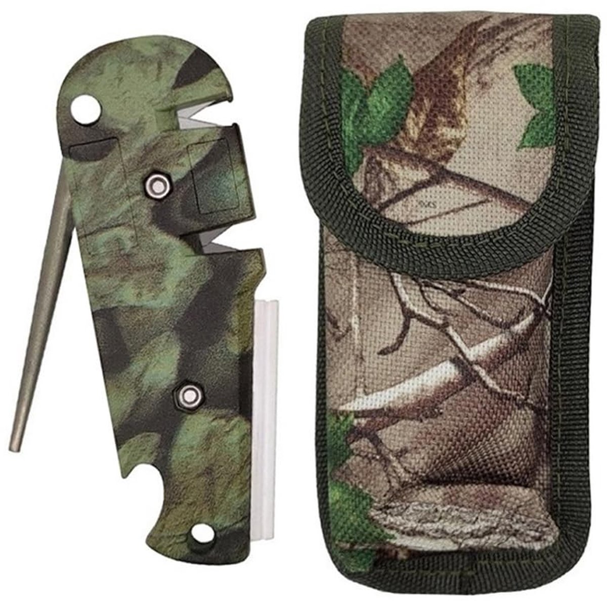 Solidchoice - Mini Pocket Knife Slijper, Metalen Tactical Tool, Camouflage