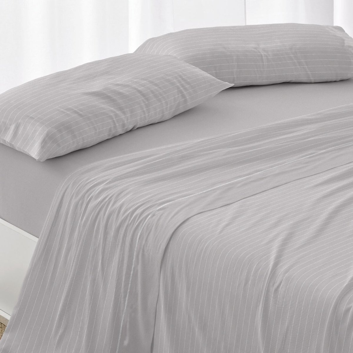 Solidchoice - Velvelina Bed Set 180 x 200 cm Grijs