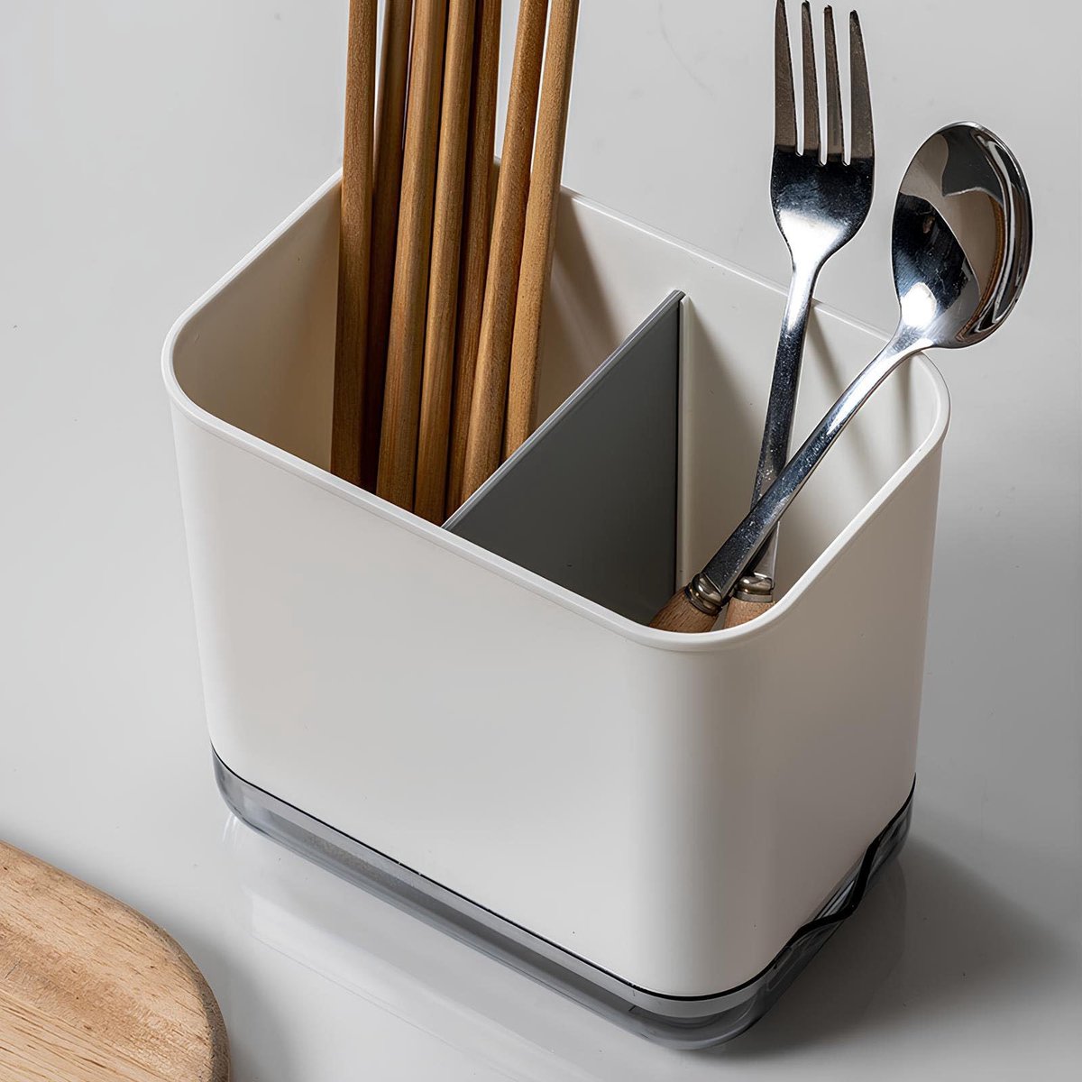 Solidchoice - Keukenorganizer voor Bestek met 2 Compartimenten